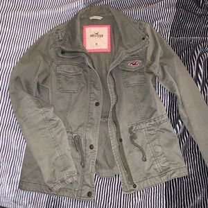 Olive green Hollister utility jacket